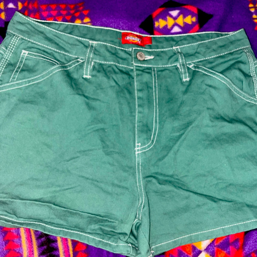 Dickies green shorts new with tags